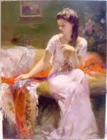 Pino Daeni - Impression oil painting.